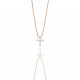 Cross with Diamonds 1,75 mm, 0,27 ct in 750 red gold - фото