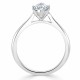 Кольцо с Бриллиантом огранки «Маркиз» 0,55 ct в Белом Золоте 750 пробы - фото