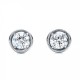 Puset Earrings in 750 White Gold with Diamonds 0,36 ct - фото