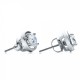 Puset Earrings in 750 White Gold with Diamonds 0,36 ct - фото