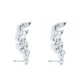 Сережки Пусети з Діамантами 0,24 ct з Білого Золота 750 проби - фото