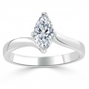 Кольцо для Помолвки с Бриллиантом «Маркиз» 0,40 ct