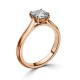Кольцо для Помолвки с Бриллиантом огранки «Кушон» 0,51 ct - фото