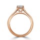 Кольцо для Помолвки с Бриллиантом огранки «Кушон» 0,51 ct - фото