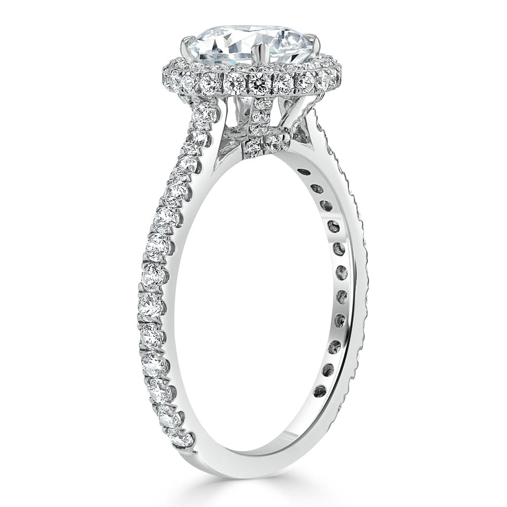 Ring with 0,70 ct Central Diamond and 1,45 ct ScatteRing in 750 White Gold - фото