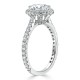 Ring with 0,70 ct Central Diamond and 1,45 ct ScatteRing in 750 White Gold - фото