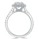 Ring with 0,70 ct Central Diamond and 1,45 ct ScatteRing in 750 White Gold - фото