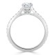 Кольцо с Бриллиантом «Круг» 0,47 ct и россыпью 0,84 ct - фото