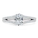 Кольцо с Бриллиантом огранки «Овал» 0,57 ct и инкрустацией 0,48 ct - фото
