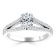 Кольцо с Бриллиантом огранки «Овал» 0,57 ct и инкрустацией 0,48 ct - фото