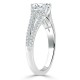 Кольцо с Бриллиантом огранки «Овал» 0,57 ct и инкрустацией 0,48 ct - фото