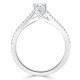 Кольцо с Бриллиантом огранки «Овал» 0,57 ct и инкрустацией 0,48 ct - фото