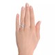 Engagement Ring in White Gold with 0,55 ct Marquis-cut Diamond and 2,00 ct placer - фото