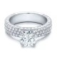 Кольцо для Помолвки с Центральным Бриллиантом 1,36 ct и инкрустацией 4,76 ct - фото