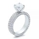Кольцо для Помолвки с Центральным Бриллиантом 1,36 ct и инкрустацией 4,76 ct - фото