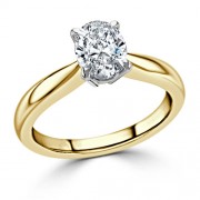 Кольцо для Помолвки с Бриллиантом 0,40 ct в Желтом Золоте 750 пробы