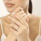 Кольцо для Помолвки с круглым Бриллиантом 0,51 ct и россыпью 0,70 ct в Желтом Золоте 750 пробы - фото