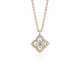 Подвеска с Центральным бриллиантом 0,28 ct и инкрустацией 0,27 ct - фото