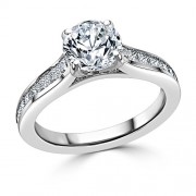 Кольцо для Помолвки с Бриллиантом 0,55 ct и инкрустацией 1,36 ct