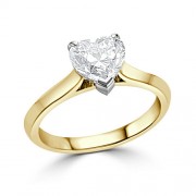 Кольцо для Помолвки с Бриллиантом «Сердце» 0,50 ct