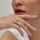 Кольцо для Помолвки с Центральным Бриллиантом 0,40 ct и россыпью 0,86 ct - фото
